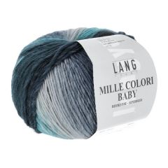  Lang Yarns Mille Colori Baby (10) Blauw / Bruin / Grijs / Groen / Zwart                           