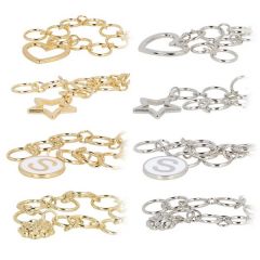 Opry Toerenteller Ketting met Bloem - goudkleurig