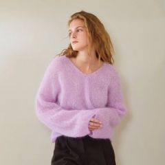 Patroon FACILE SWEATER -2402-04 - Ballerina Chunky Mohair (papieruitgave engels) (PRE-ORDER) bij de Breiboerderij                            