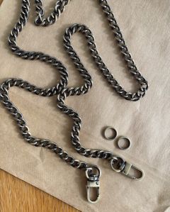 PetiteKnit - draag ketting voor tas of clutch - 1 m x 8 mm bij de Breiboerderij                            