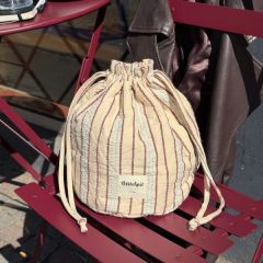 PetiteKnit - Knitter's Project Bag - Seersucker Twin Stripe - (Limited Edition) bij de Breiboerderij                            