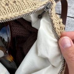 Voering voor tas met ronde bodem - 58 cm - bijv. Florence Bag - PetiteKnit bij de Breiboerderij                            