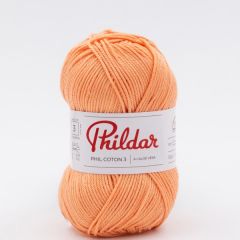 Phildar Phil Coton 3 Abricot bij de Breiboerderij                            