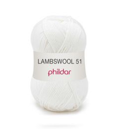 Phildar Lambswool 51 Blanc (10) bij de Breiboerderij