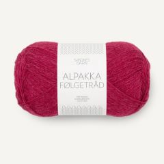 Sandnes Garn ALPAKKA FØLGETRÅD (4255) Rumba Red bij de Breiboerderij                               