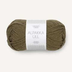 Sandnes Garn Alpakka Ull (9873) Dark Olive bij de Breiboerderij                            
