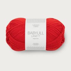 Sandnes Garn Babyull Lanett (4018) Scarlet bij de Breiboerderij                            