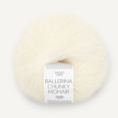 Sandnes Garn BALLERINA CHUNKY MOHAIR (1012) Room Wit bij de Breiboerderij                            