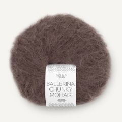 Sandnes Garn BALLERINA CHUNKY MOHAIR (3880) Donkere Chocolade bij de Breiboerderij                            