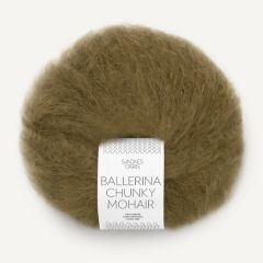 Sandnes Garn BALLERINA CHUNKY MOHAIR (9873) Dark Olive bij de Breiboerderij                            