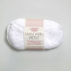 Sandnes Garn Mandarin Petit (1001) Wit bij de Breiboerderij 