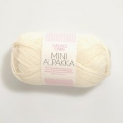 Sandnes Garn Mini Alpakka (1012) Crème Wit bij de Breiboerderij!