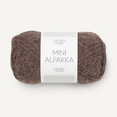 Sandnes Garn Mini Alpakka (2652) Midden Bruin Gemêleerd bij de Breiboerderij                              
                                                        