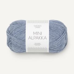 Sandnes Garn Mini Alpakka (6221) Licht Blauw Gemêleerd bij de Breiboerderij                            