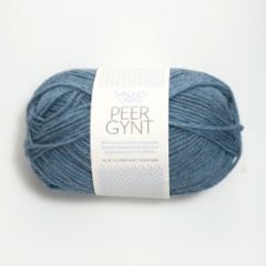 Sandnes Garn Peer Gynt (6324) Blauw gemeleerd bij de Breiboerderij!