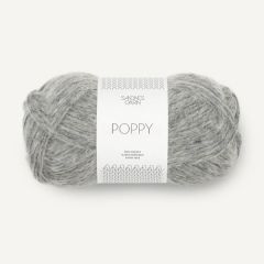 Sandnes Garn POPPY (1042) Grijs gemeleerd bij de Breiboerderij                            