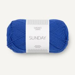 Sandnes Garn Sunday by petite knit (5845) Dazzling Blue bij de Breiboerderij                            