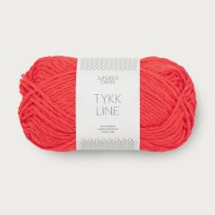 Sandnes Garn Tykk Line (4108) Flame Scarlet bij de Breiboerderij                            