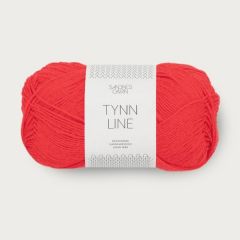 Sandnes Garn Tynn Line (4108) Flame Scarlet bij de Breiboerderij                            