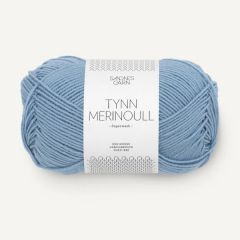  Sandnes Garn Tynn Merinoull (6032) Hortensia Blauw bij de Breiboerderij                           
