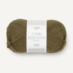Sandnes Garn Tynn Peer Gynt (9873) Dark Olive bij de Breiboerderij                            