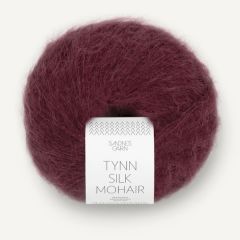 Sandnes Garn Tynn Silk Mohair (4372) Diep Bordeaux bij de Breiboerderij                            