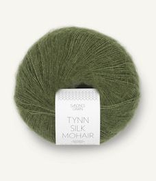 Sandnes Garn Tynn Silk Mohair (9062) Olijf Groen bij de Breiboerderij