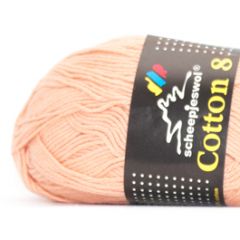 Scheepjes Cotton 8 (649) Zalm Roze bij de Breiboerderij!