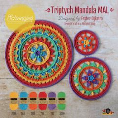Haakpakket - Scheepjes - Make a Long - Triptych Mandala  (Rainbow Bright) bij de Breiboerderij