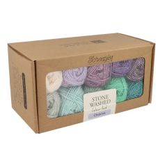 Scheepjes Stone Washed colour pack - 10 x 25 gram - Chakras - Blauw / Groen / Paars