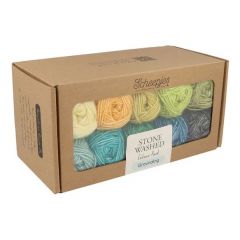 Scheepjes Stone Washed colour pack - 10 x 25 gram - Grounding - Blauw / Groen / Geel                            