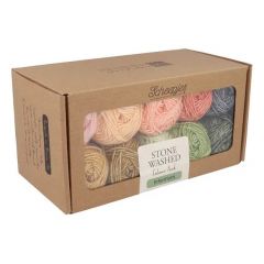 Scheepjes Stone Washed colour pack - 10 x 25 gram - Intentions - Groen / Oranje bij de Breiboerderij                            