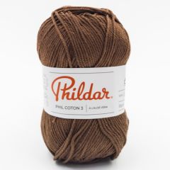 Phildar Phil Coton 3 Chocolat bij de Breiboerderij                            