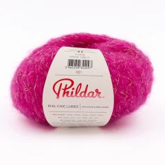 Phildar Chic Lurex Magenta bij de Breiboerderij                            