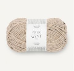 Sandnes Garn Peer Gynt (2730) Beige gemeleerd / Naturel Tweed