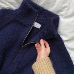    Patroon Zipper Sweater - Man - by PetiteKnit (engels/nederlands) bij de Breiboerderij                         