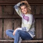 Breipakket Trui  NORDIC TOUCH - Lang Yarns  - met patroon (NL) twv €5,-                            