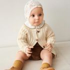 Breipakket ELLIS CARDIGAN BABY - collectie 2505 Sandnes Garn  - Mandarin Petit - patroon in engels