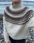Breipakket Celeste Sweater - PetiteKnit -  met patroon in NL en PetiteKnit-label bij de Breiboerderij                            