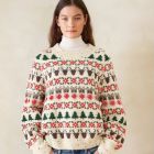 Breipakket CHRISTMAS Sweater  - Sandnes Garn  -  Tynn Peer Gynt met patroon EN bij de Breiboerderij                            