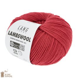 Lang Yarns Lambswool 60 Rood Online bij de Breiboerderij