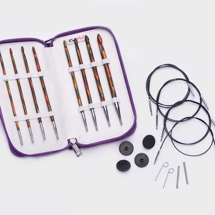 KnitPro Symfonie Tunische haaknaalden set (3,5 - 8,0 mm) - Afbeelding 2