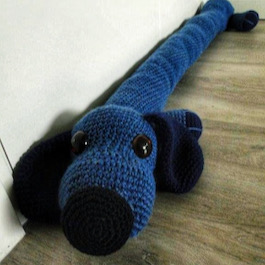 Gratis patroon Tochtrol / Tochtslang HOND - haken - door Amifan - Afbeelding 2