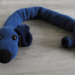 Gratis patroon Tochtrol / Tochtslang HOND - haken - door Amifan
