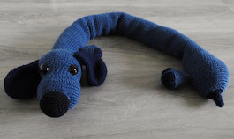 Gratis patroon Tochtrol / Tochtslang HOND - haken - door Amifan - Afbeelding 3