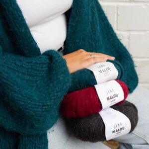 Breipakket Bernadette Cardigan - met Lang Yarns Malou Light