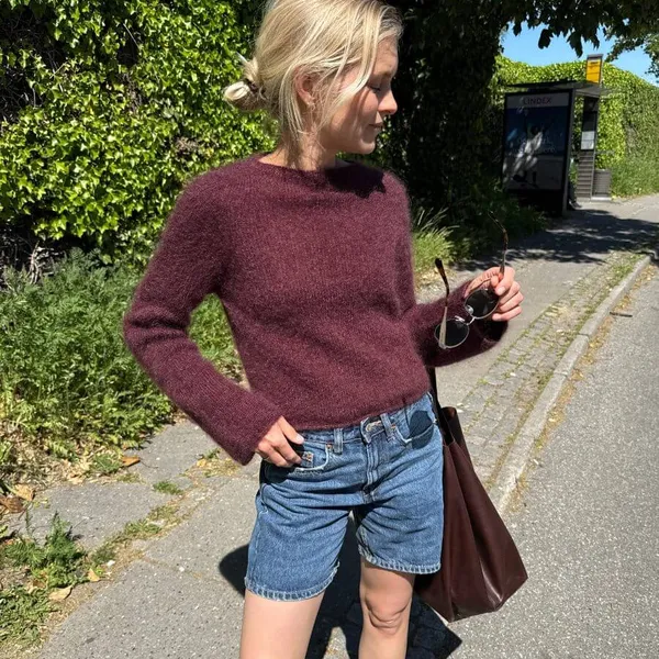 Breipakket PetiteKnit - IVY BLOUSE - Sandnes Garn Tynn Silk Mohair - Afbeelding 6