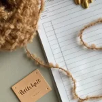 PetiteKnit Leather Label - 4 x 5 cm - 100% leer - per stuk