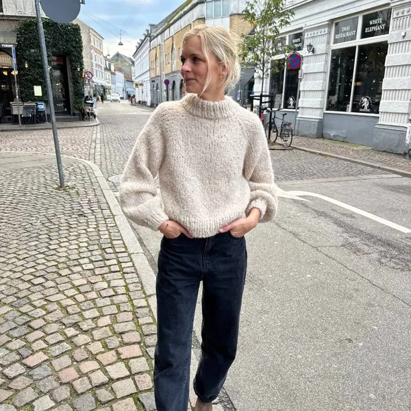 Breipakket PetiteKnit - LOUISIANA SWEATER - Sandnes Garn Borstet Alpakka