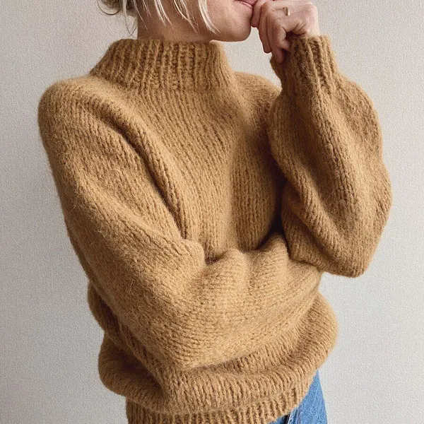 Breipakket PetiteKnit - LOUISIANA SWEATER - Sandnes Garn Borstet Alpakka - Afbeelding 4